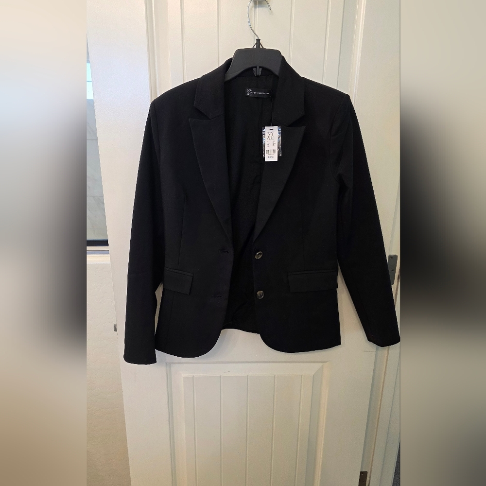 Size Small - New York & Company Black Women's Two-Button Blazer